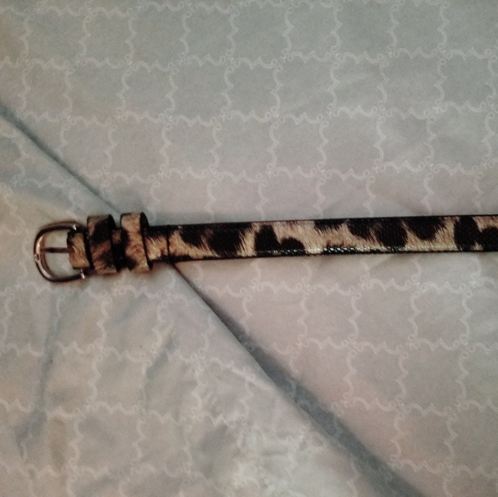 Cheetah print belt